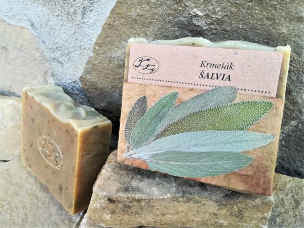 Krmešák Šalvia - prírodné bylinkové mydlo